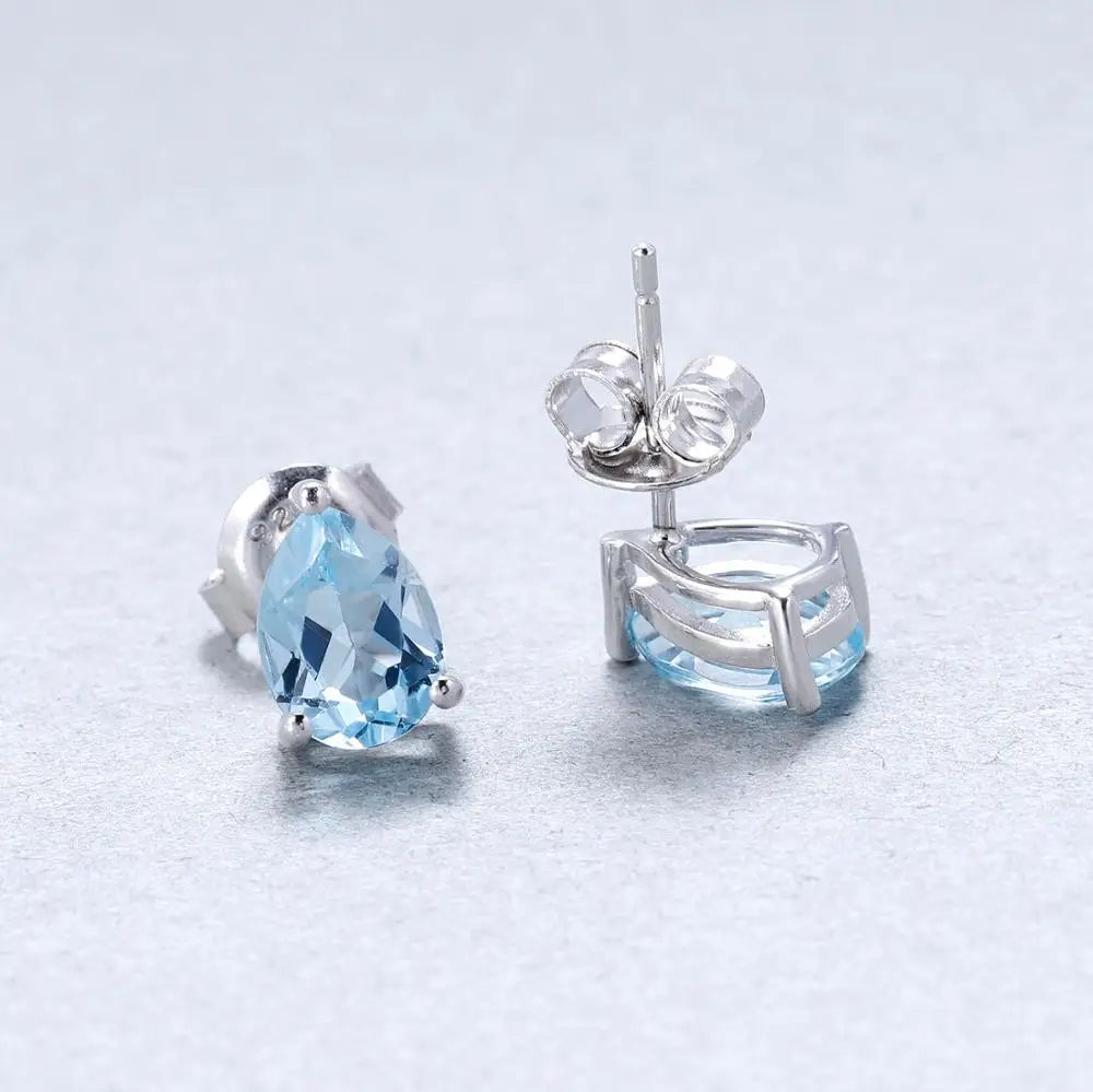 Gem's Ballet Gemstone Stud Earrings