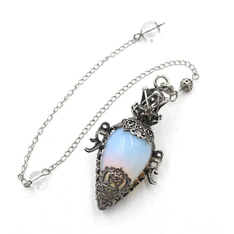Retro Crystal Egg-Shaped Pendant