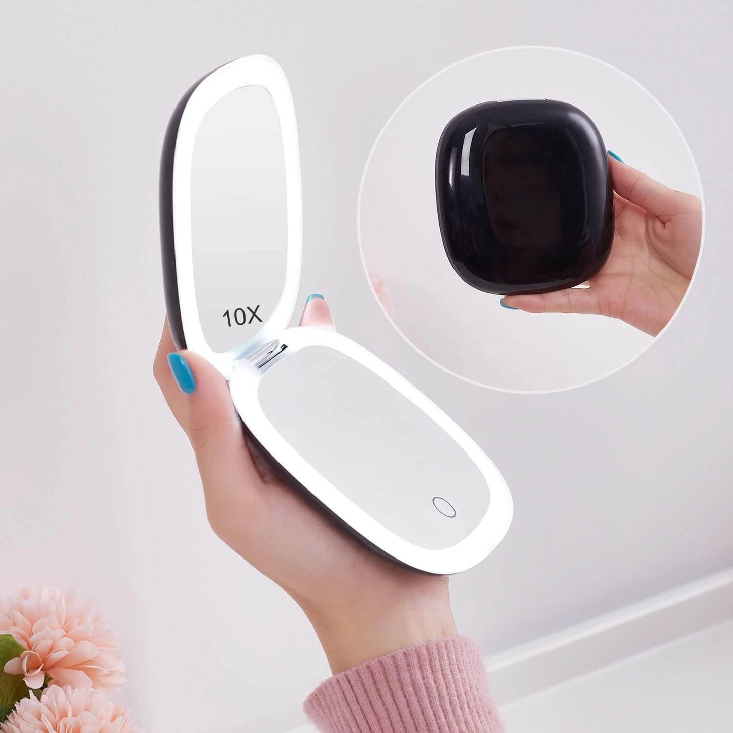 Portable Rechargeable Makeup Mirror