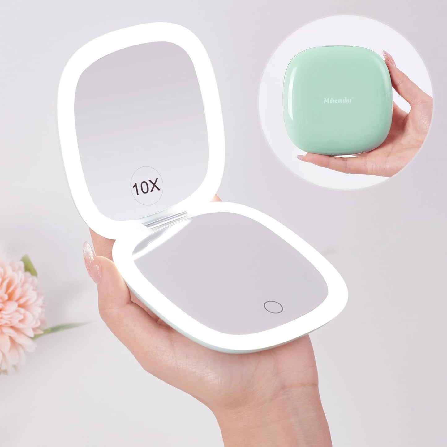 Portable Rechargeable Makeup Mirror