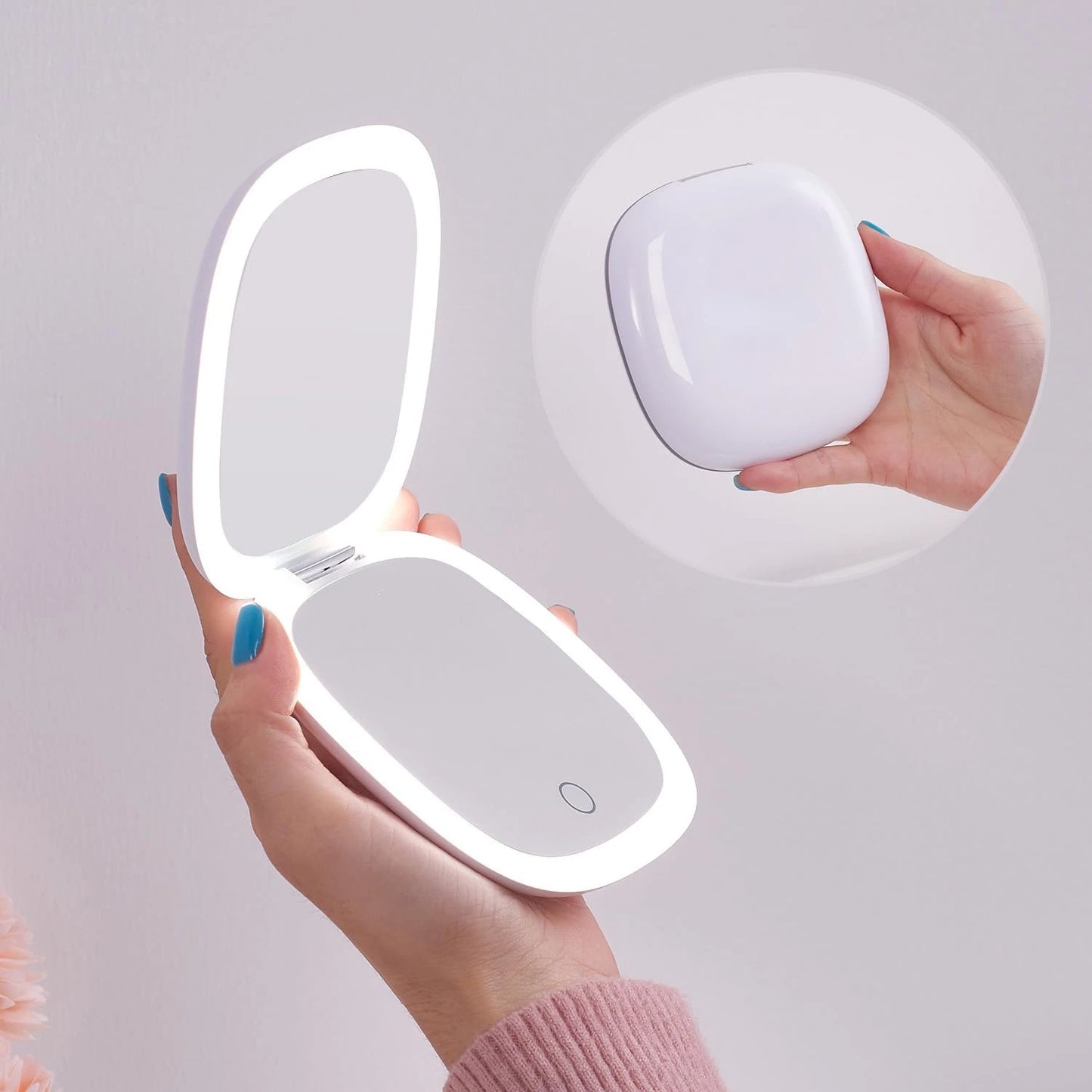 Portable Rechargeable Makeup Mirror