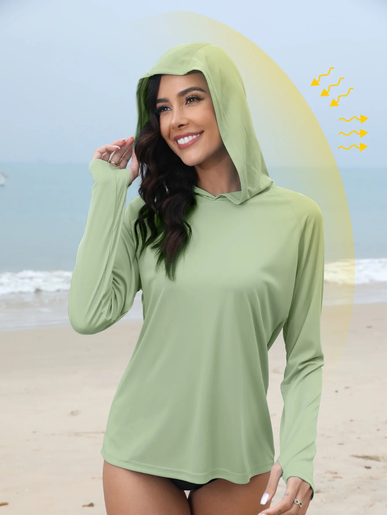 Women's Sunscreen Hoodie T-shirt