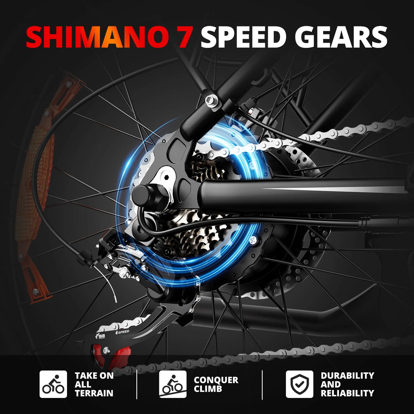 Electric 26" Fat Tire Mountain Bike