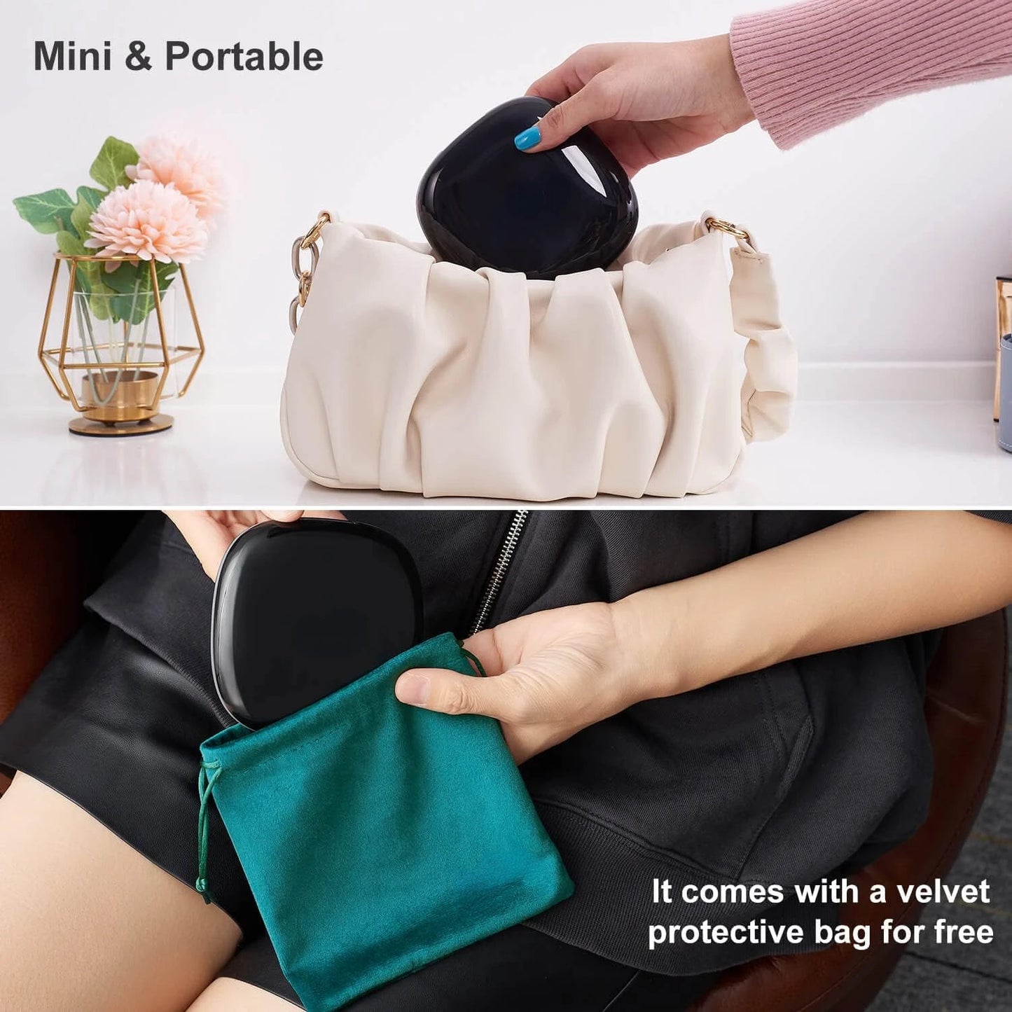 Portable Rechargeable Makeup Mirror