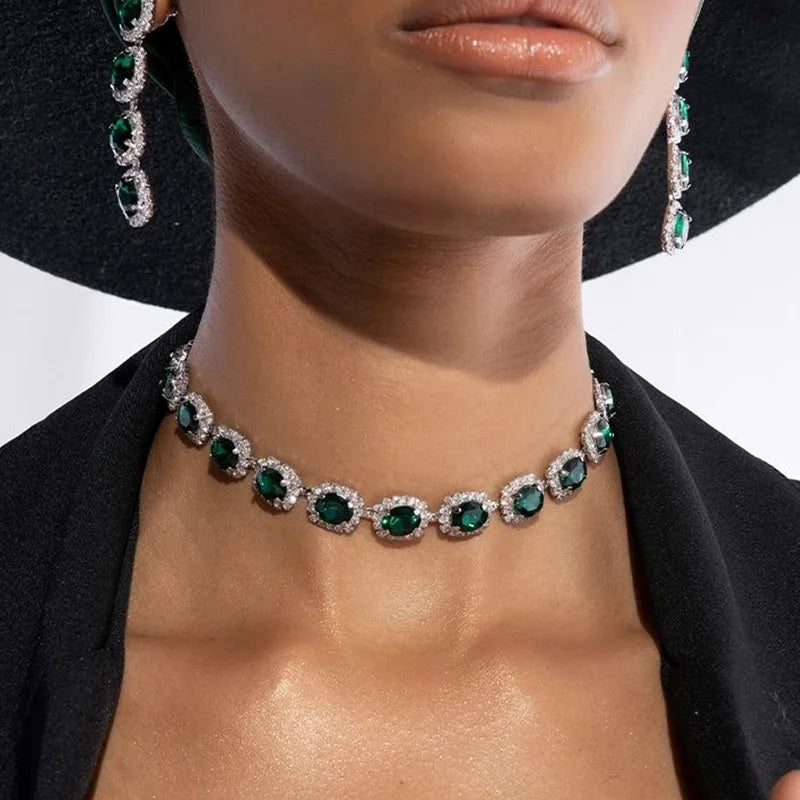 Rhinestone Collar Necklace