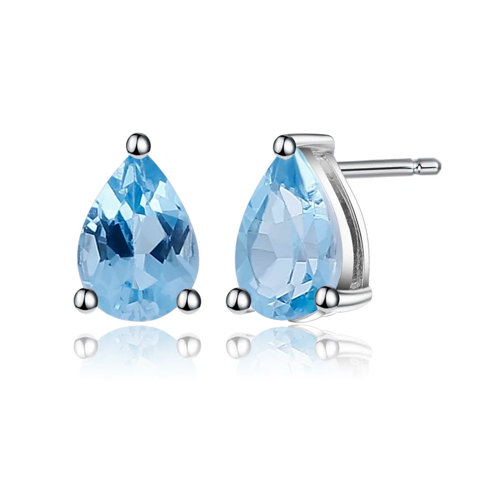 Gem's Ballet Gemstone Stud Earrings