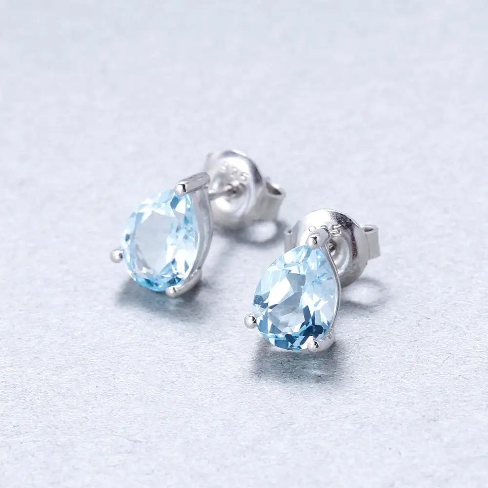 Gem's Ballet Gemstone Stud Earrings