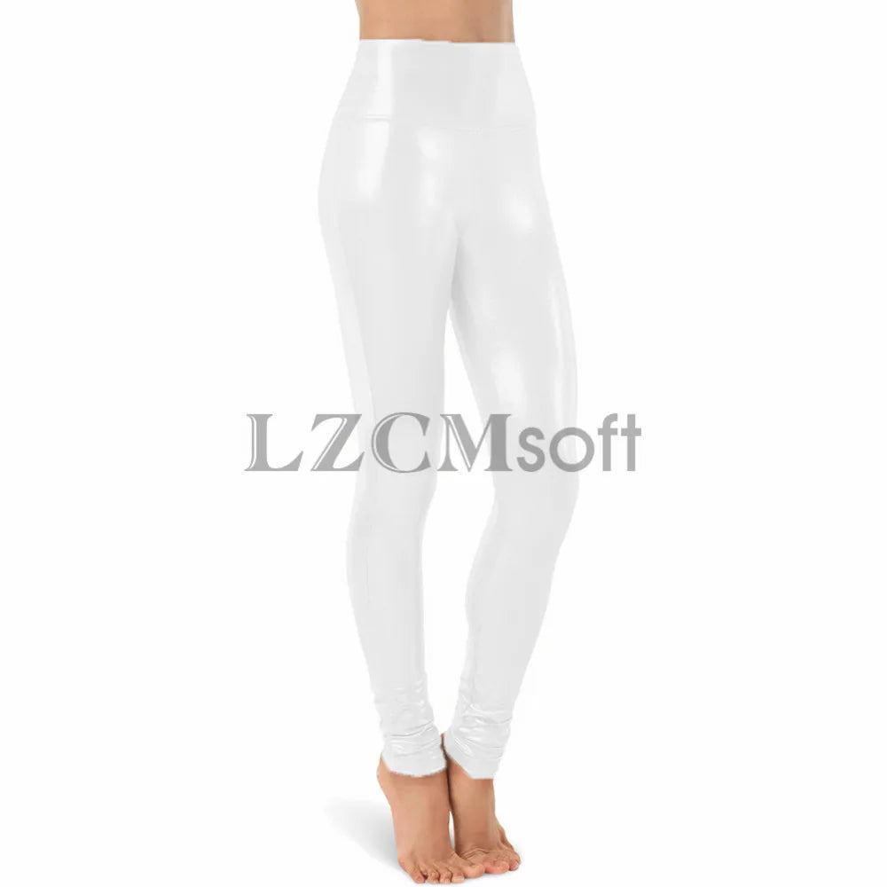 Silver Metallic Dance Leggings