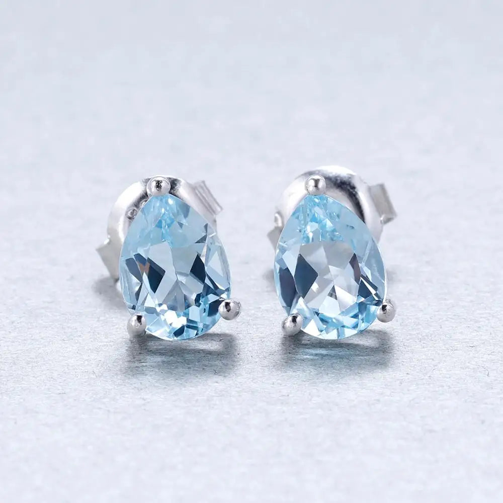 Gem's Ballet Gemstone Stud Earrings