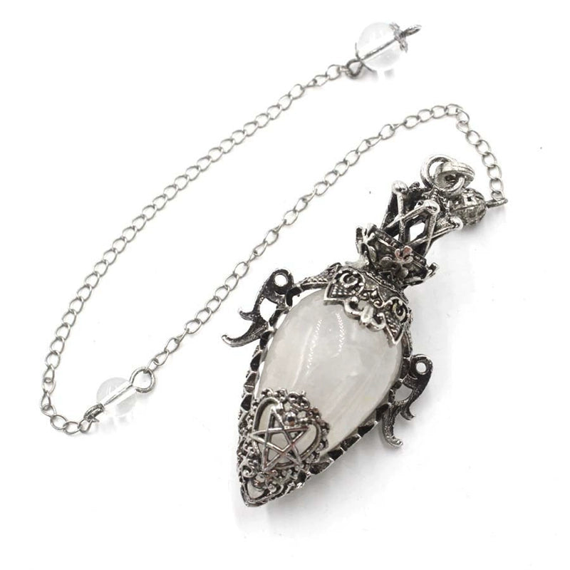 Retro Crystal Egg-Shaped Pendant