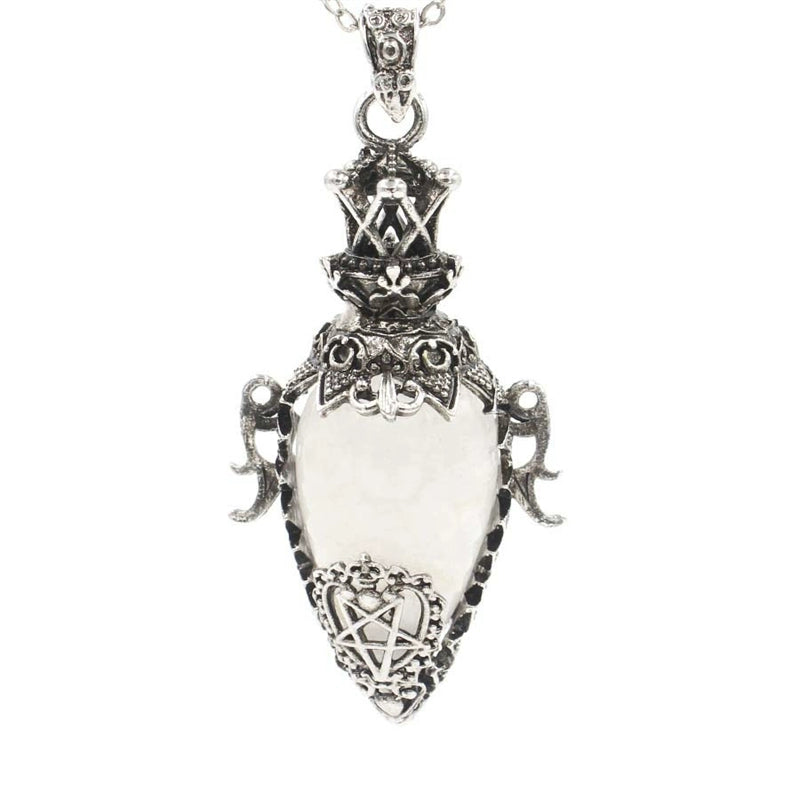 Retro Crystal Egg-Shaped Pendant