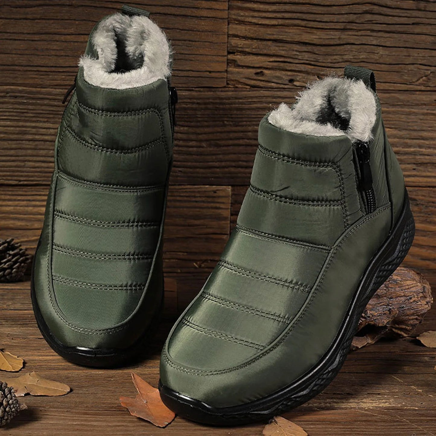 Unisex Couples Velvet Snow Boots