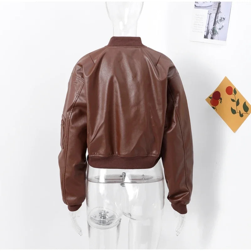 Short Leather Women's Jacket