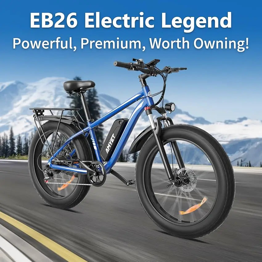 Electric 26" Fat Tire Mountain Bike