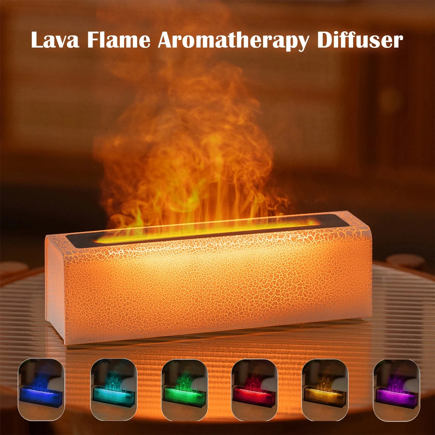 Colorful Flame Aromatherapy Diffuser