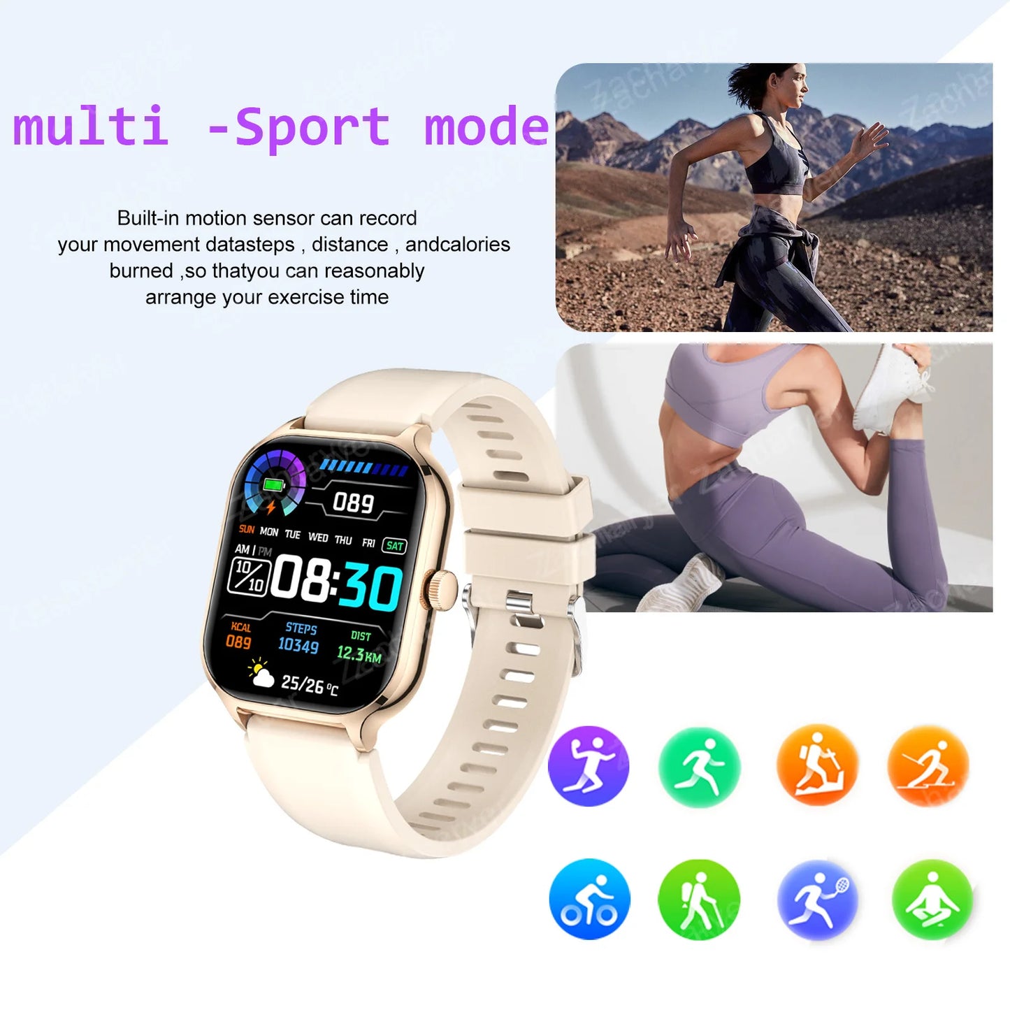 Smart watch for men and women