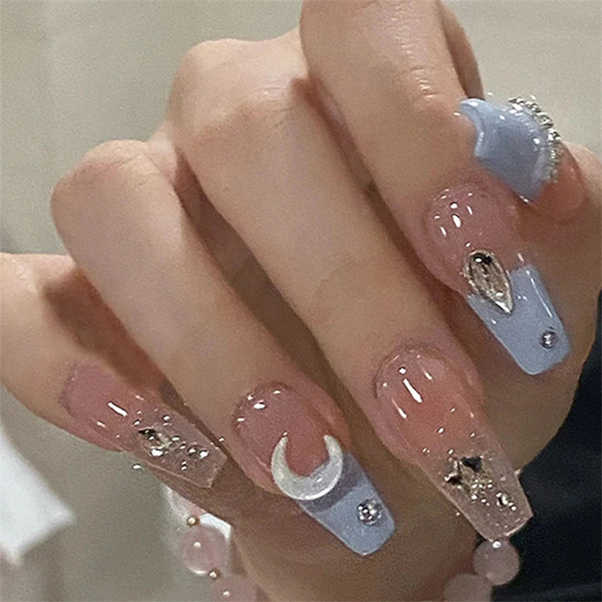 24Pcs/Set Retro Press on Nails Art