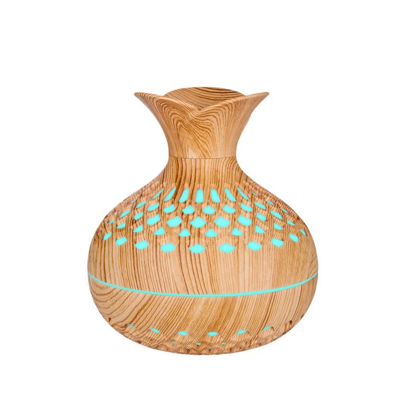 Wood Grain Mini Vase Air Humidifier