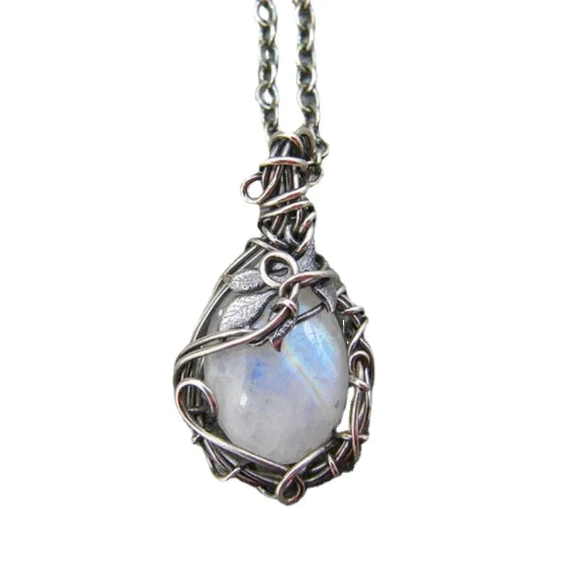 Moonstone Vintage Pendant Necklace