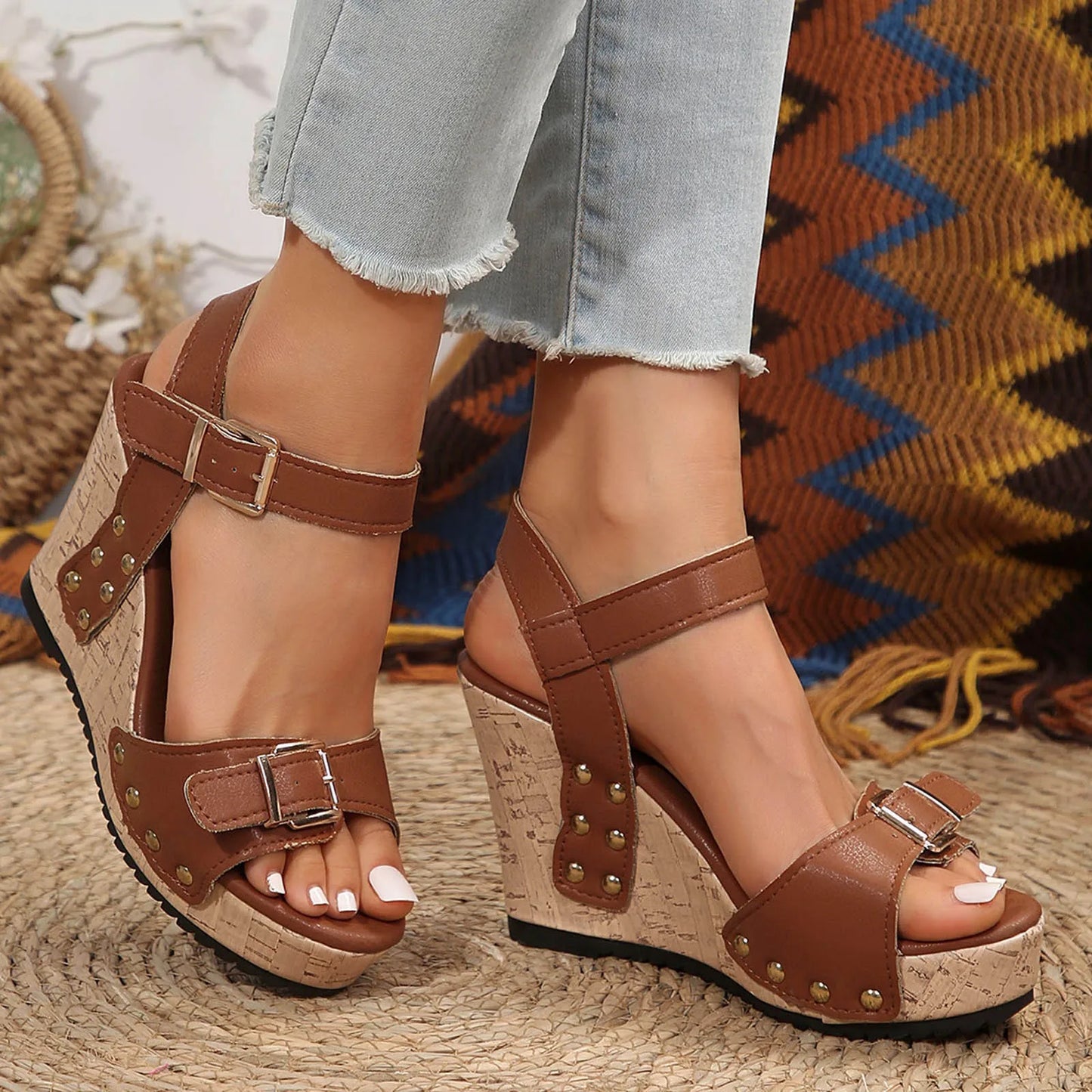 Women High Heel Fashion Casual Sandals