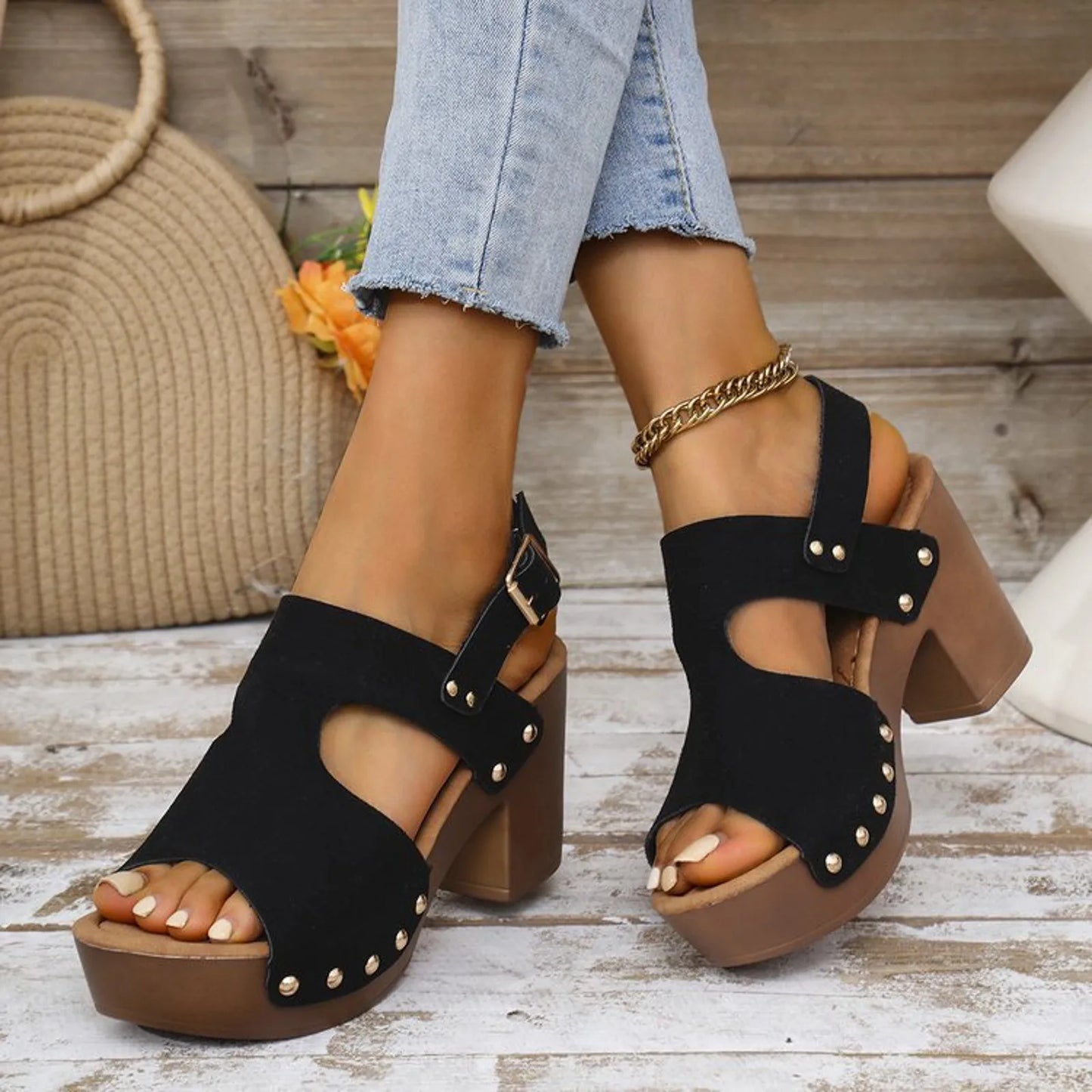 Women's Thick Heel Casual Sandals