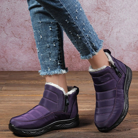 Unisex Couples Velvet Snow Boots