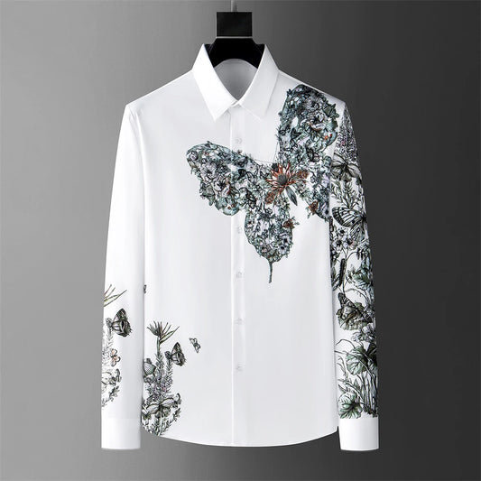 Autumn and winter floral shirts