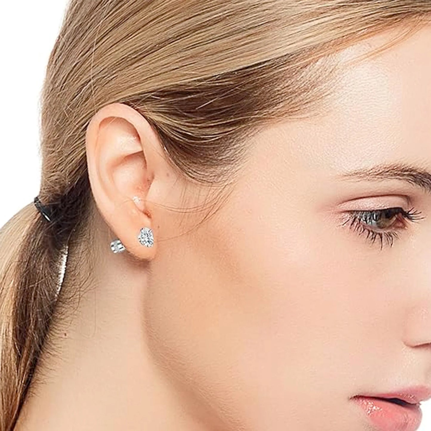 Mini Crystal Screw Stud Earrings