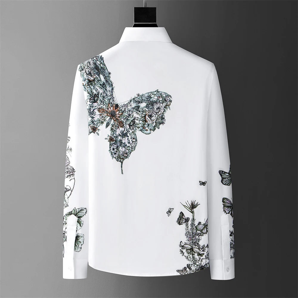 Autumn and winter floral shirts