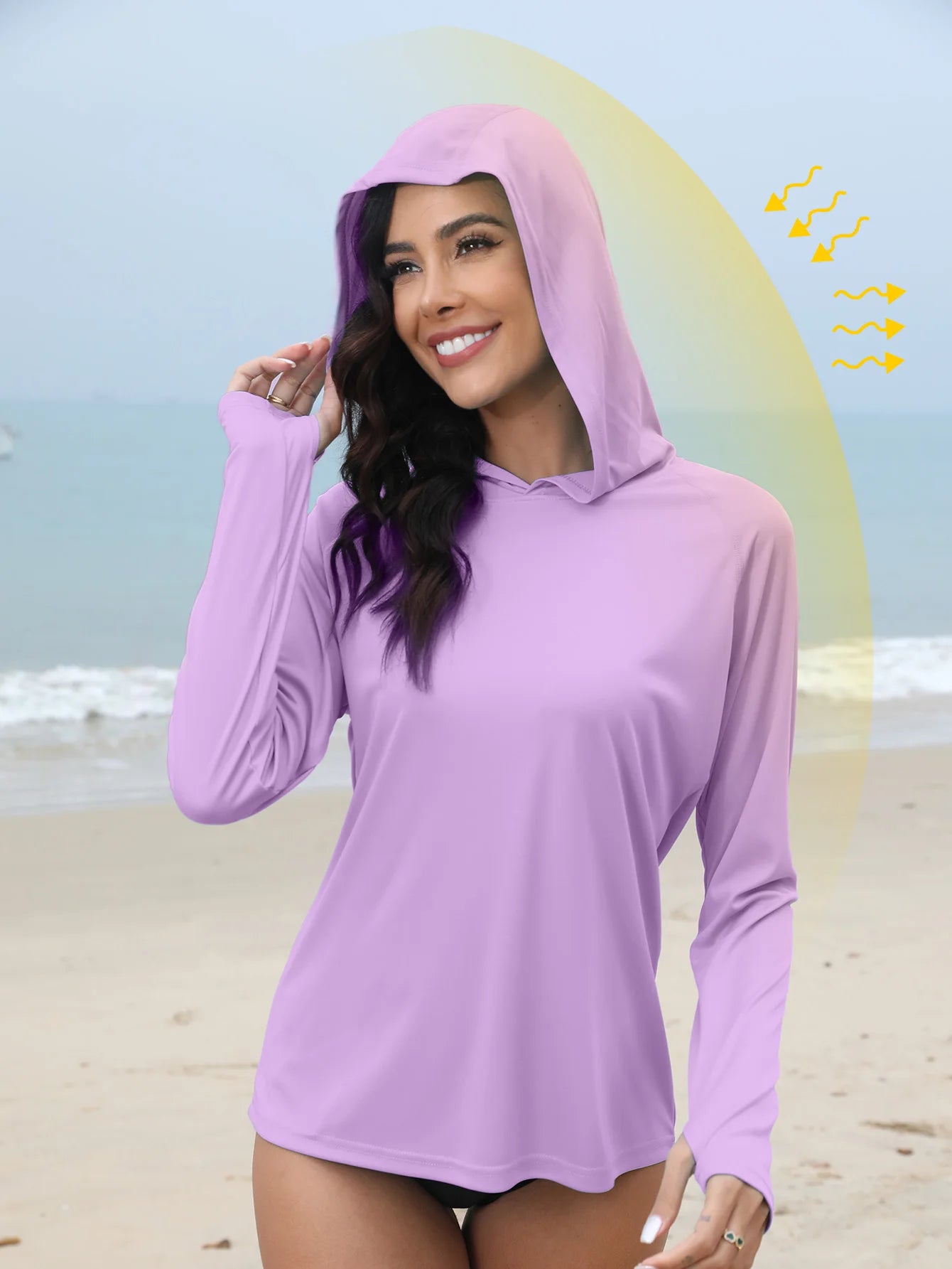 Women's Sunscreen Hoodie T-shirt