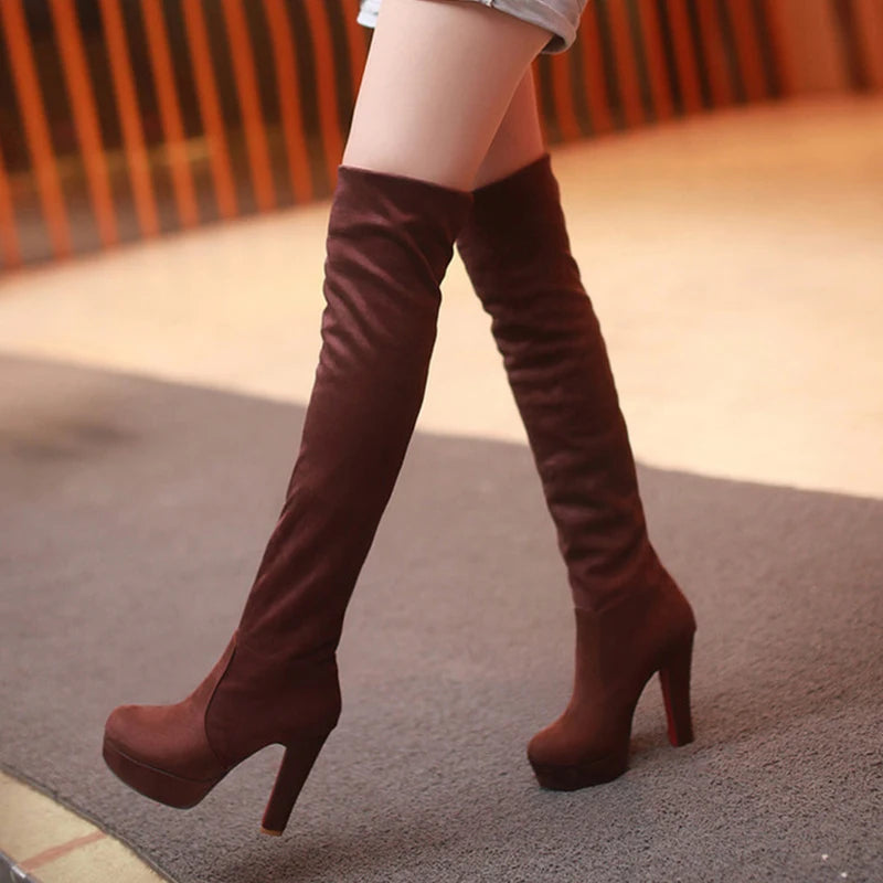 Over The Knee High Heels Boots