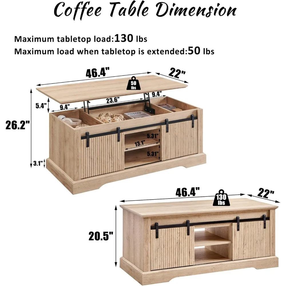 Modern Center Table w/ lift top