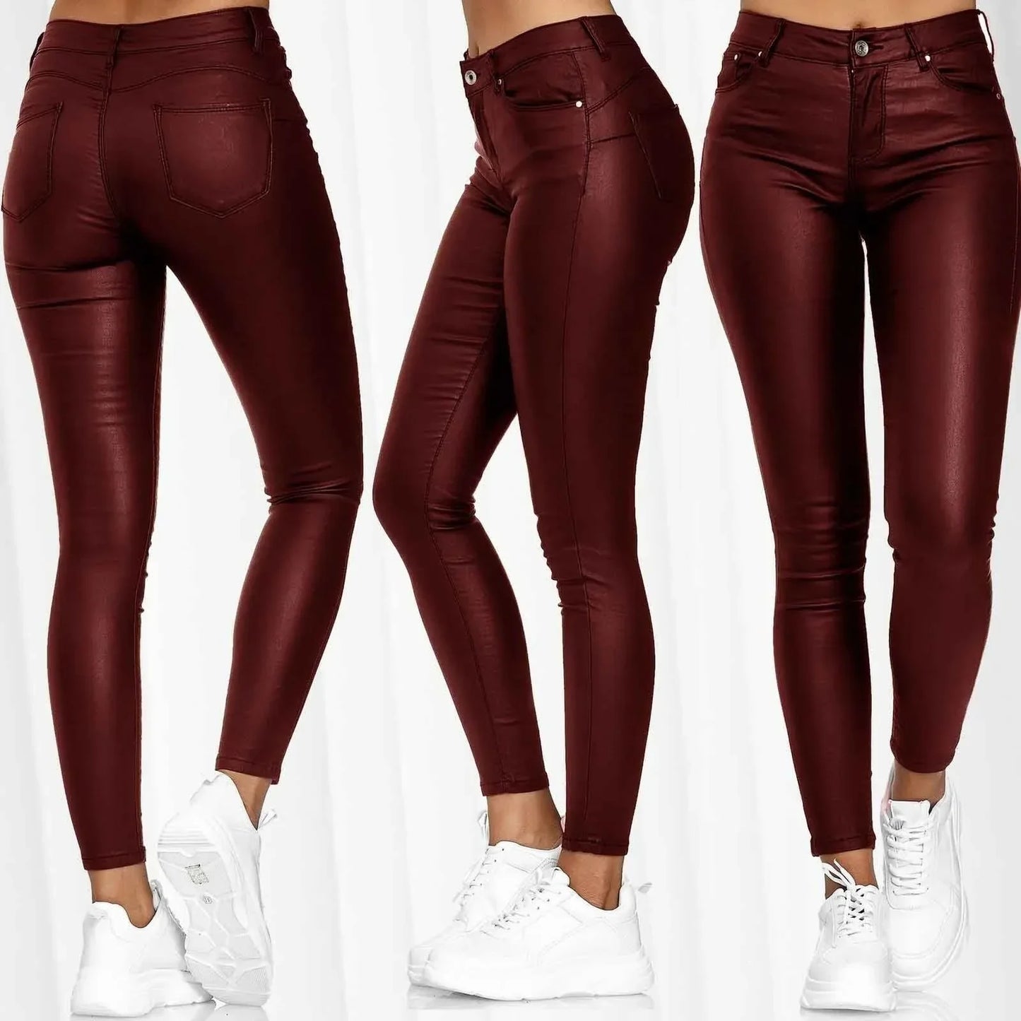 Women  sexy PU Leather Pants