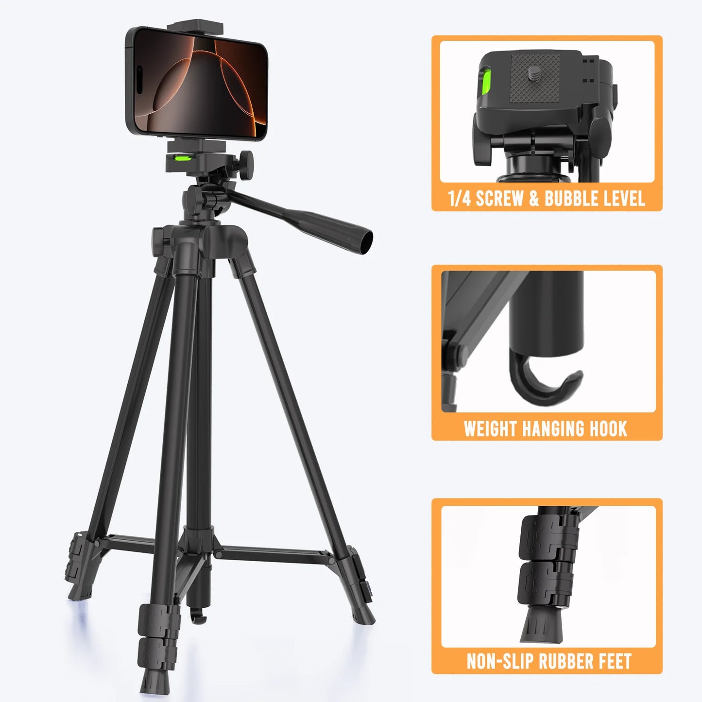 Luswemi 53'' Phone Tripod Stand