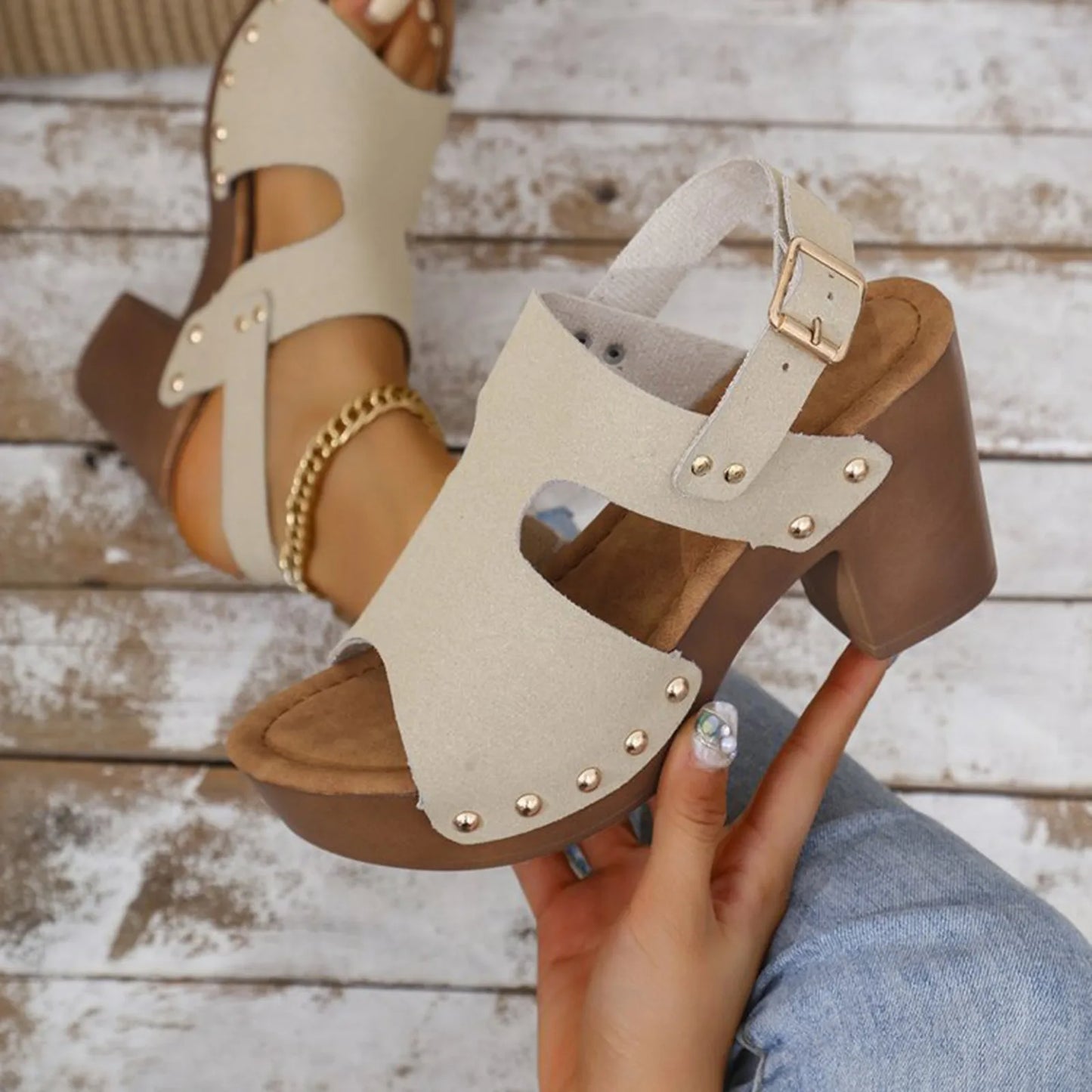 Women's Thick Heel Casual Sandals