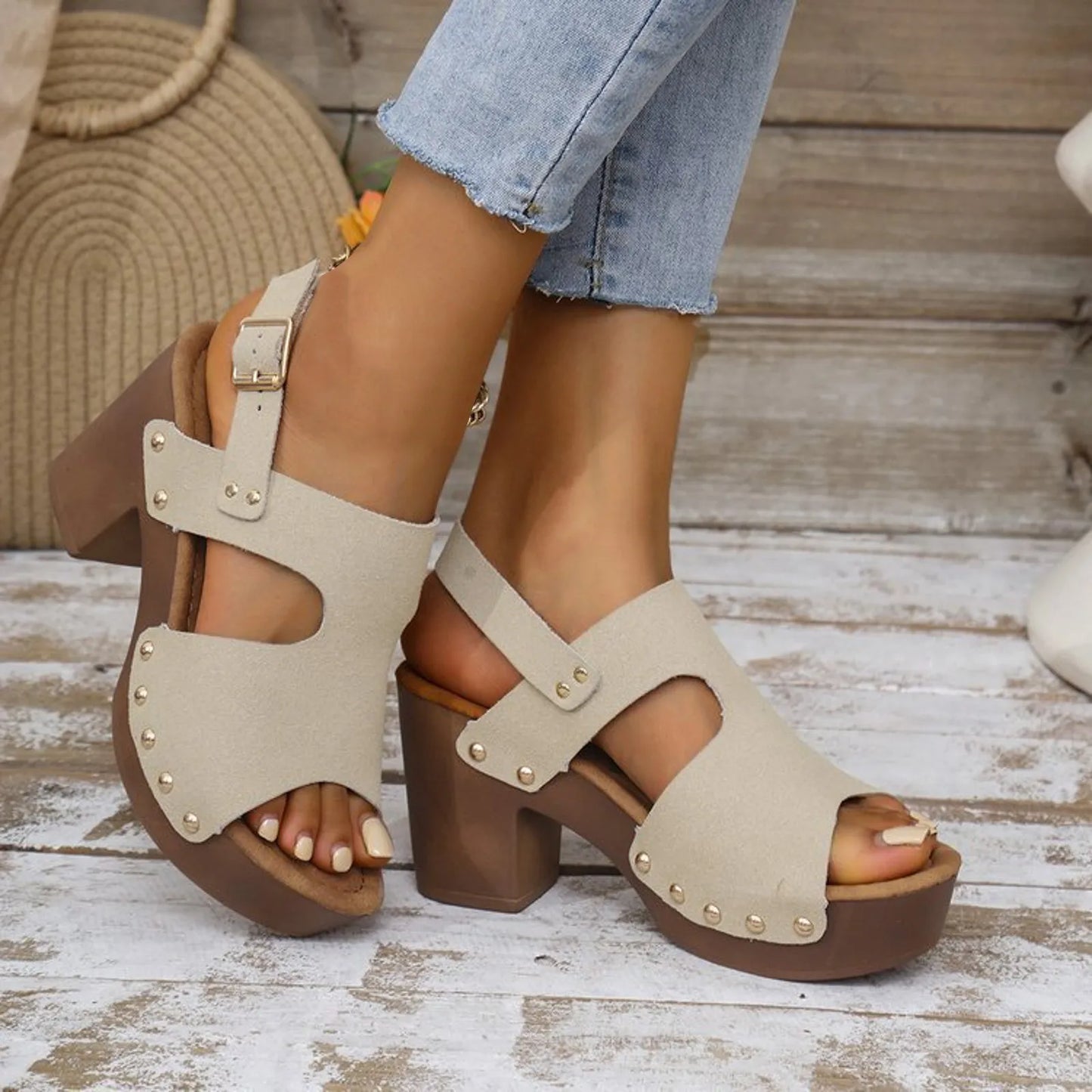 Women's Thick Heel Casual Sandals