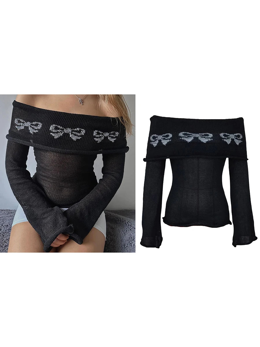 Autumn Sexy Hollow Off Shoulder