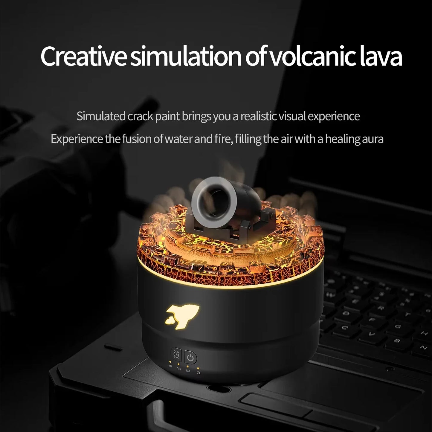 Lava Crack Oil Diffuser Machine