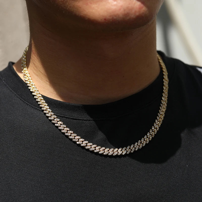 Unisex Miami Moissanite Cuban Chain