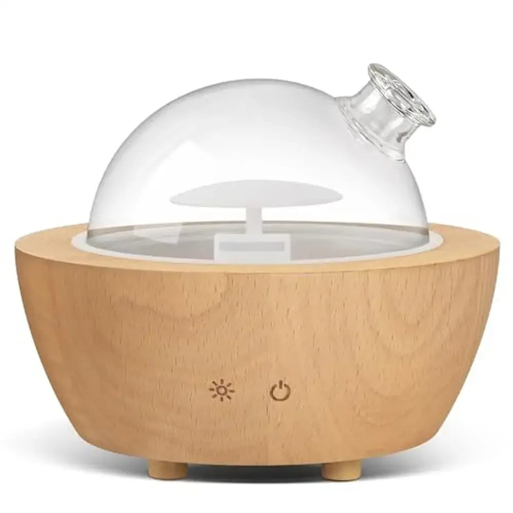 Wood Base Glass Essential Oil Diffuser