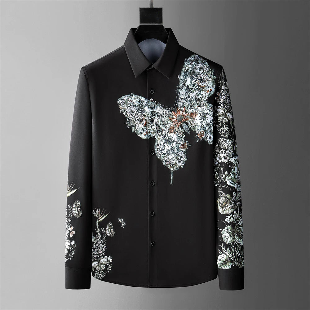 Autumn and winter floral shirts