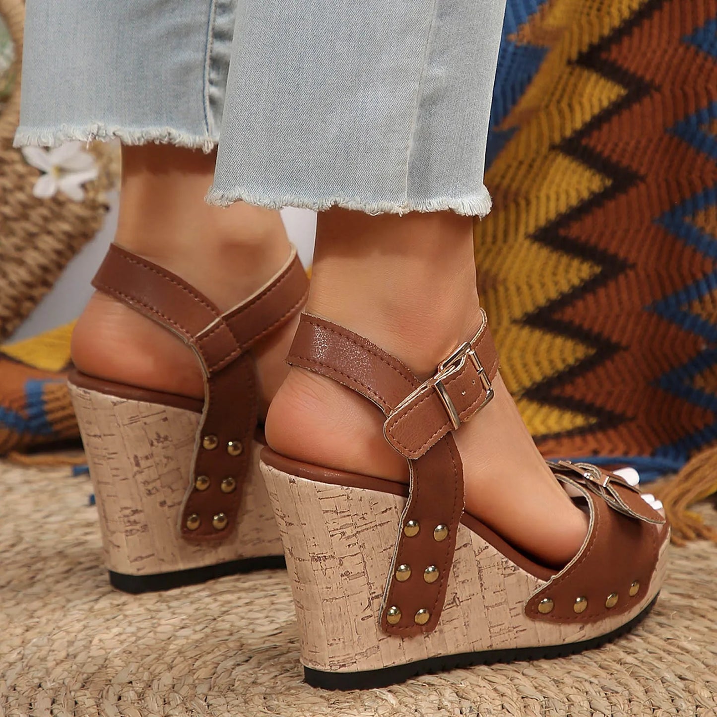 Women High Heel Fashion Casual Sandals