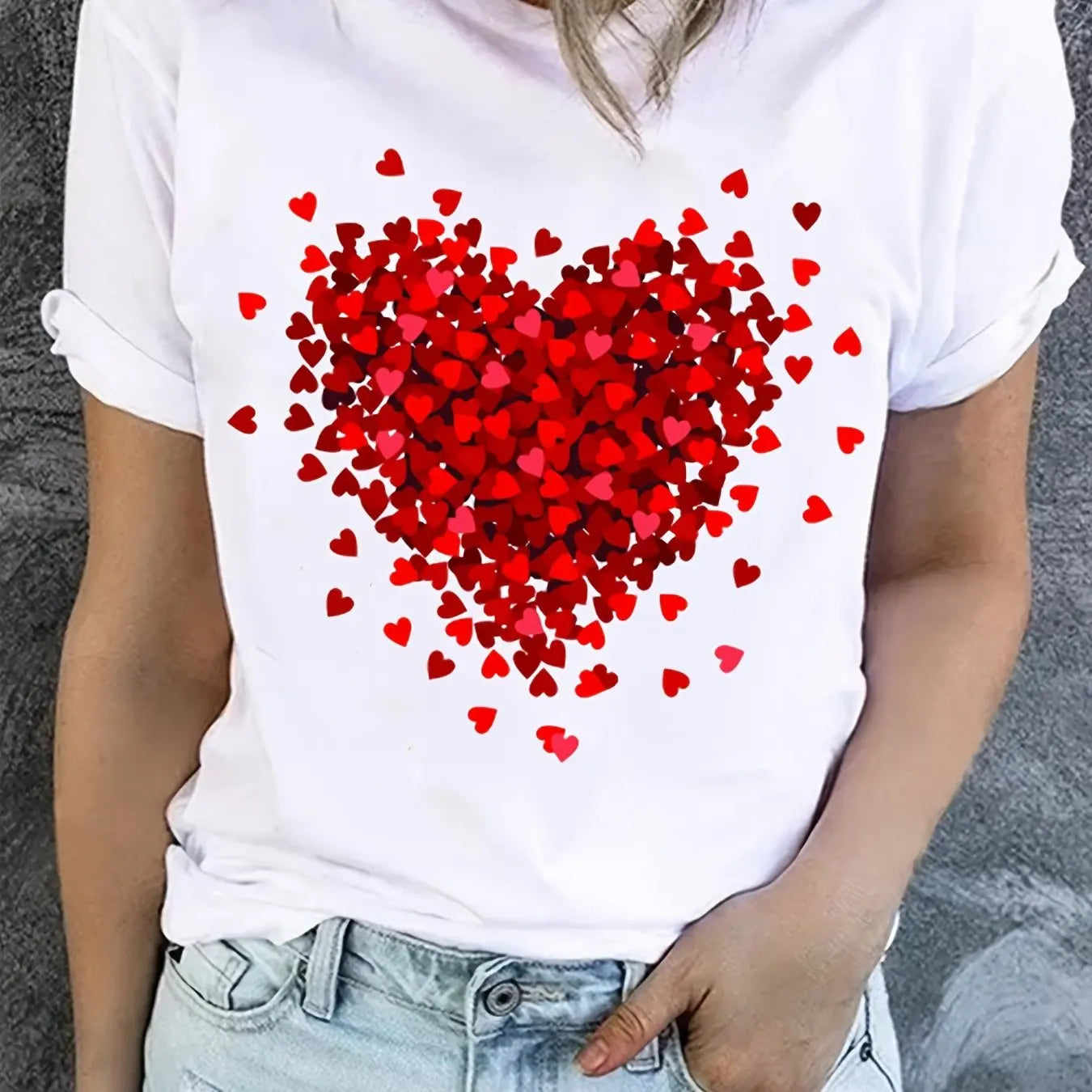 Heart Print T-Shirt