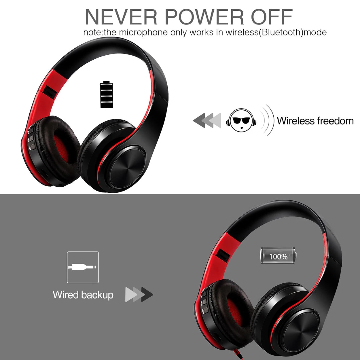 Bluetooth Stereo Headphones