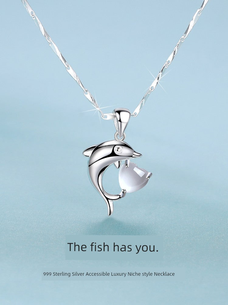 Dolphin Silver Pendant