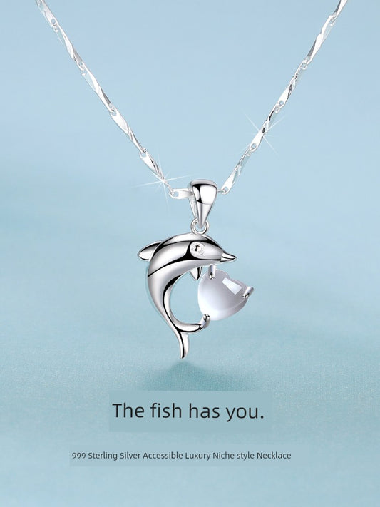 Dolphin Silver Pendant