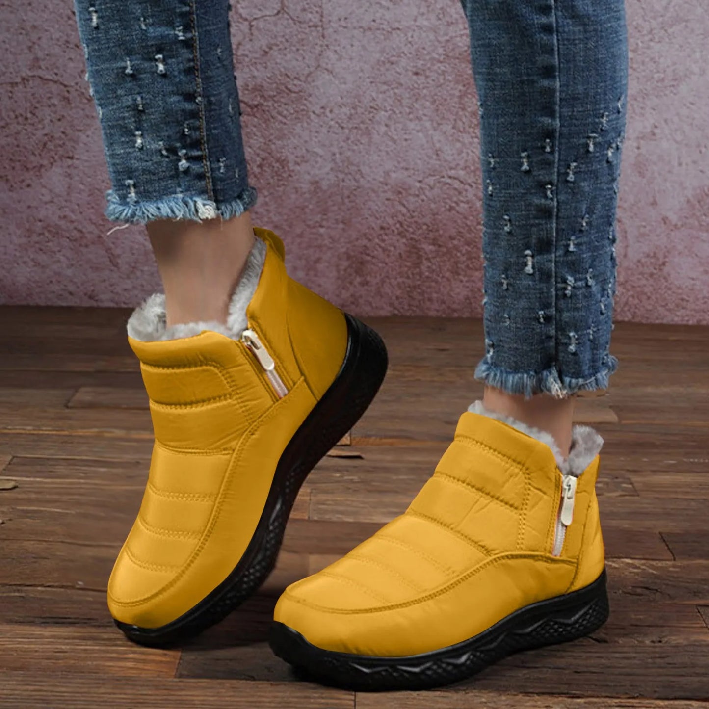 Unisex Couples Velvet Snow Boots