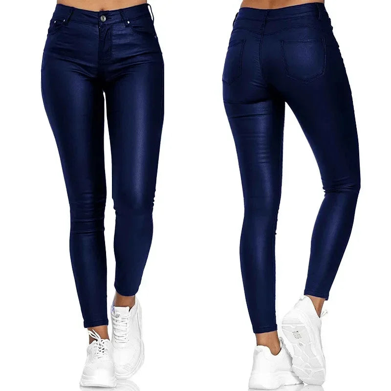 Women  sexy PU Leather Pants