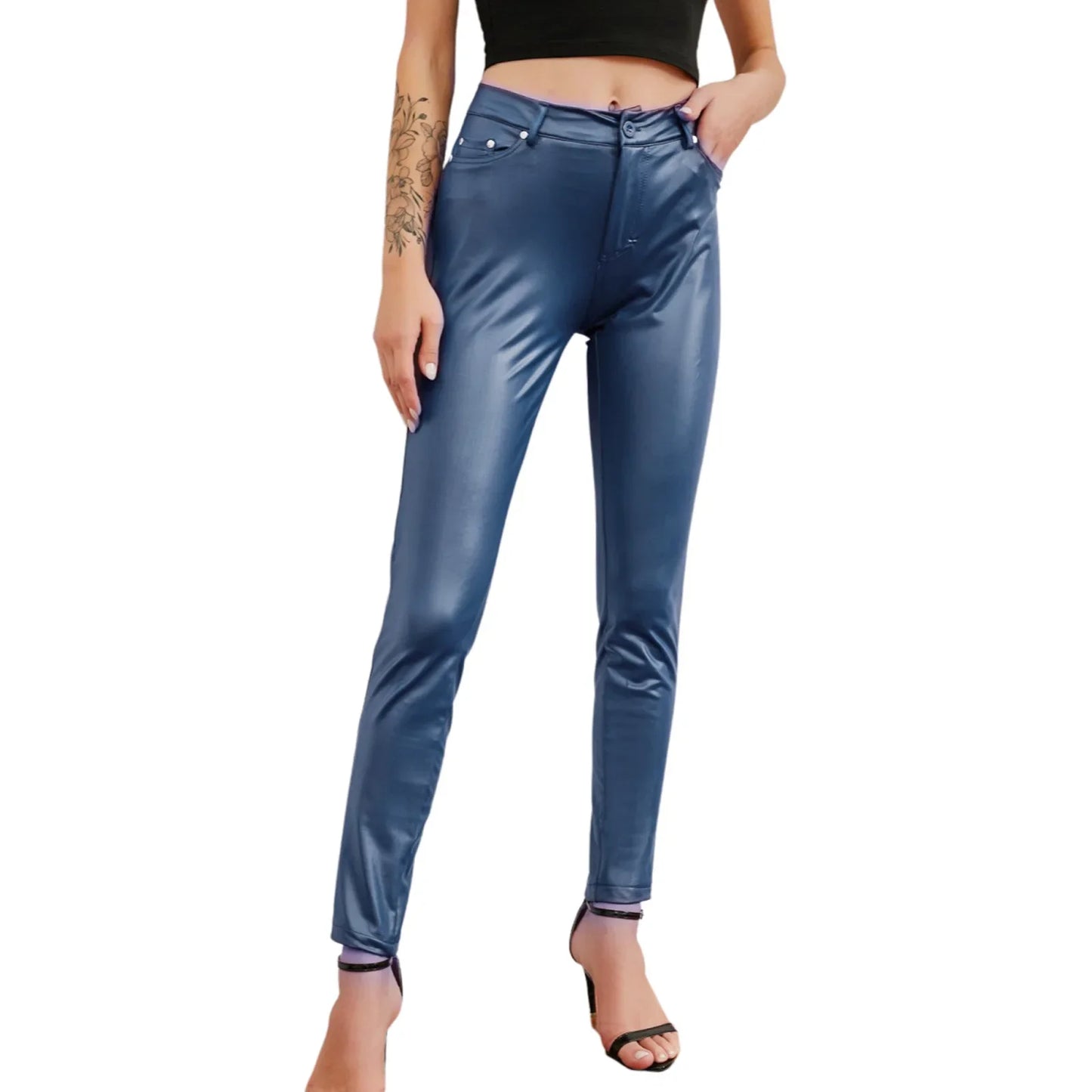 Women  sexy PU Leather Pants